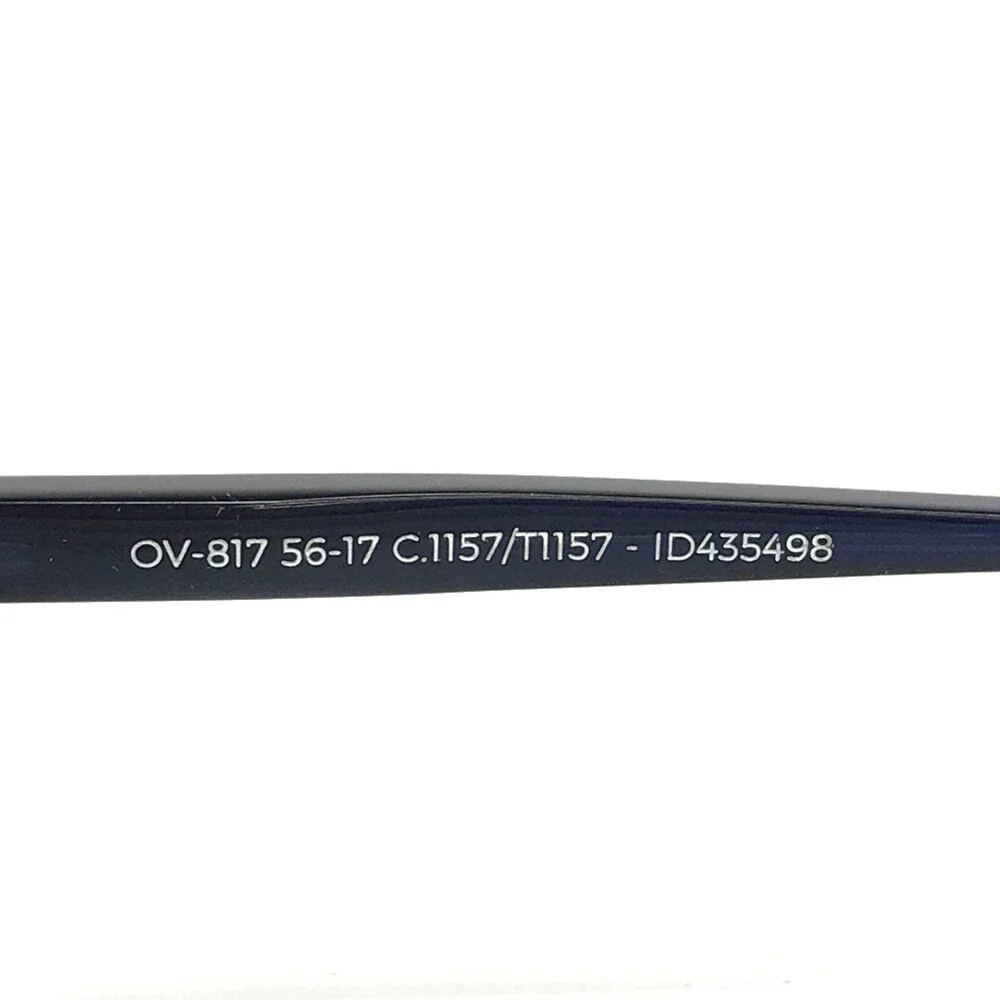 O-SIX Eyeglasses Frames OV-817 C.1157/T1157 Blue Rectangle Full Rim 56-17-135